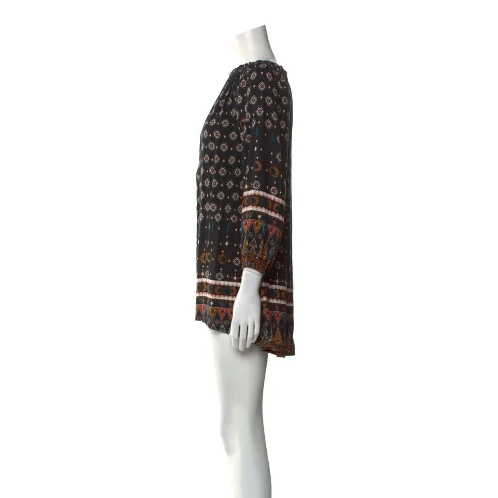 VGUC $136 Cleobella Dresden Off-the-Shoulder Dress with Tribal Print -size XS!